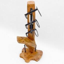 Minster Wine Bottle Holder - L30 x W40 x H70 cm in Brown - Size: 1 Pack - thumbnail 2