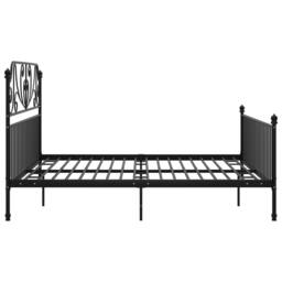 Berkfield Home Comfortable Bed Frame Black Metal 200x200 cm - thumbnail 4