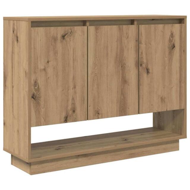 Berkfield Home Sideboard Artisan oak 97 x 29 x 75 cm Engineered wood in Brown - image 1