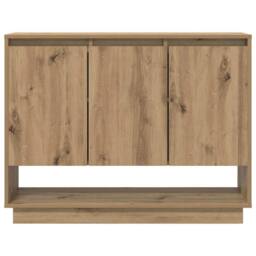 Berkfield Home Sideboard Artisan oak 97 x 29 x 75 cm Engineered wood in Brown - thumbnail 6