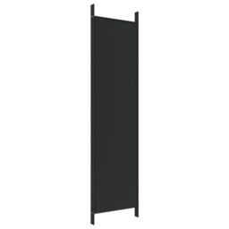 Berkfield Home 4-Panel Room Divider Black 200x200 cm Fabric - thumbnail 6
