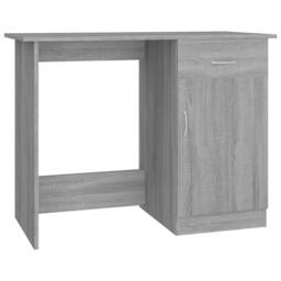Berkfield Home Modern Desk Grey Sonoma 100x50x76 cm Engineered Wood - Size: 100 x 50 x 76 cm - thumbnail 3