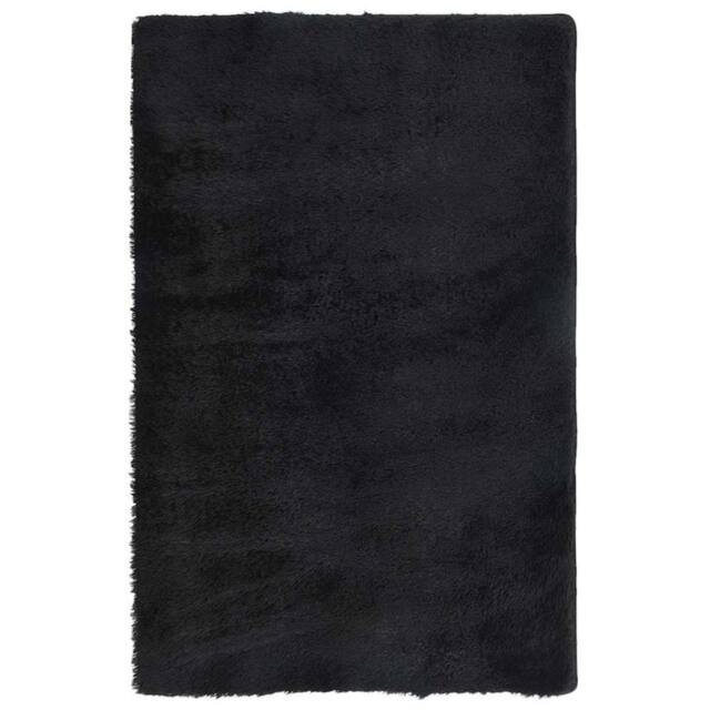 Berkfield Home Shaggy Rug High Pile NAVARRA Black 130x200 cm Polyester - Size: Medium - image 1