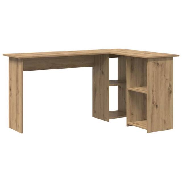 Berkfield Home Artisan Oak Computer Desk Artisan oak Particle board Medium in Light Brown - image 1