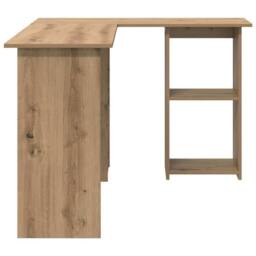 Berkfield Home Artisan Oak Computer Desk Artisan oak Particle board Medium in Light Brown - thumbnail 6
