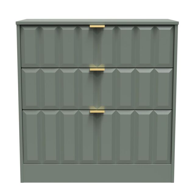 Ready Assembled 2 U Seattle 3 Drawer Deep Chest (Ready Assembled) in Pale Green - image 1