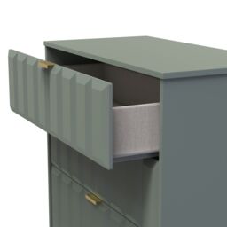 Ready Assembled 2 U Seattle 3 Drawer Deep Chest (Ready Assembled) in Pale Green - thumbnail 5