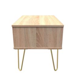 Ready Assembled 2 U Bexley 1 Drawer Wide Side Table (Ready Assembled) in Light Oak - thumbnail 2