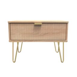 Ready Assembled 2 U Bexley 1 Drawer Wide Side Table (Ready Assembled) in Light Oak