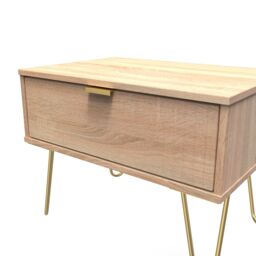 Ready Assembled 2 U Bexley 1 Drawer Wide Side Table (Ready Assembled) in Light Oak - thumbnail 4