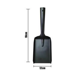 Nordara Steel Fireside Coal Bucket With Shovel Set Ash Storage Holder in Black - thumbnail 3
