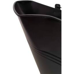 Nordara Steel Fireside Coal Bucket With Shovel Set Ash Storage Holder in Black - thumbnail 4