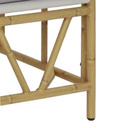 Berkfield Home Garden Bench with Cushion 110x80x71 cm Steel in Grey - Size: 110 x 80 x 71 cm - thumbnail 9