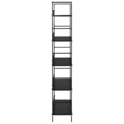 Berkfield Home 5-Layer Book Shelf Black 60x27.6x158.5 cm Engineered Wood - thumbnail 4