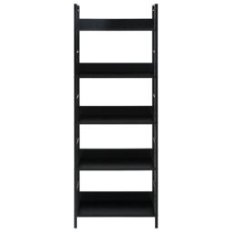Berkfield Home 5-Layer Book Shelf Black 60x27.6x158.5 cm Engineered Wood - thumbnail 3