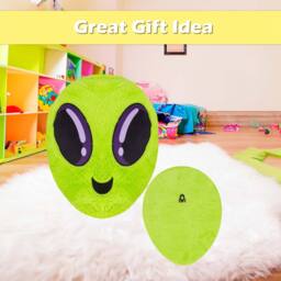 VFM e-Store Wall Decoration Plush Alien Plush Gift Idea 51cm x 25cm Green X 1 - Size: 51 cm x 25 cm - thumbnail 3