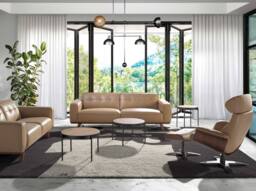 Angel Cerda Round Rattan Coffee Table Black MDF Base & Black - thumbnail 6