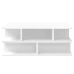 Berkfield Home Coffee Table White 70x70x29 cm Engineered Wood - Size: 70 x 70 x 29 cm - thumbnail 6