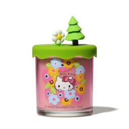 Hello Kitty Spring Blossom Candle - Glass Jar with 3D Silicone Lid in Pink - Size: Medium - thumbnail 7