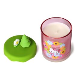 Hello Kitty Spring Blossom Candle - Glass Jar with 3D Silicone Lid in Pink - Size: Medium - thumbnail 6