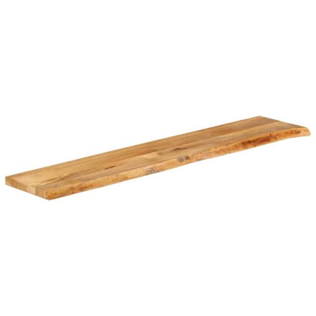 Berkfield Home Table Top Live Edge 160x40x3.8 cm Solid Wood Mango in Brown - image 1