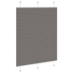Berkfield Home Pleated Blind Anthracite 110x100 cm Fabric Width 109.4 cm Polyester in Charcoal - thumbnail 4