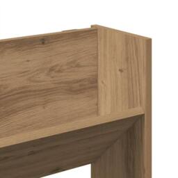 Berkfield Home Wall Shoe Cabinet Artisan Oak 80x18x90 cm Engineered Wood in Brown - Size: 80 x 18 x 90 cm - thumbnail 8