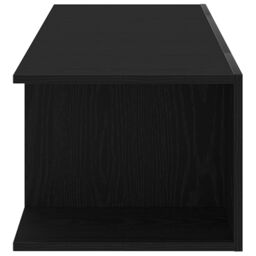 Berkfield Home TV Cabinet with LED Lights in Black Oak - 90 x 39 x 30 cm - Made from Engineered Wood - thumbnail 7