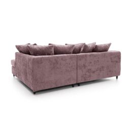 Abakus Direct Harriet Crushed Chenille Right Facing Corner Sofa in Pink - thumbnail 4