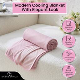 GAVENO CAVAILIA Cooling Blanket in Pink - Size: 130 cm x 170 cm - thumbnail 6