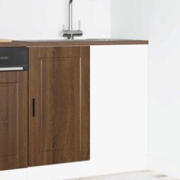 Berkfield Home Kitchen Base Cabinet Porto Brown Oak Engineered Wood - thumbnail 3