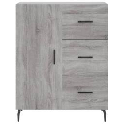 Berkfield Home Highboard Grey Sonoma 69.5x34x180 cm Engineered Wood - thumbnail 8