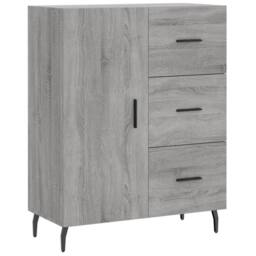 Berkfield Home Highboard Grey Sonoma 69.5x34x180 cm Engineered Wood - thumbnail 7