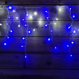 Samuel Alexander 7.5m 300 LED Frosted IcicleBrights Christmas String Lights in Blue & White - thumbnail 4