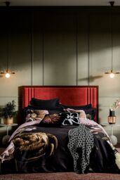 Ted Baker 'Paper Floral' Cotton Duvet Cover Set in Black - Size: Double - thumbnail 1