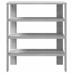 Berkfield Home Shoe Rack Grey Sonoma 61x32x70 cm Engineered Wood - Size: 61 x 32 x 70 cm - thumbnail 4