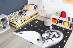 RugsX Petit Rug in Grey - Size: 160 cm x 220 cm - thumbnail 4