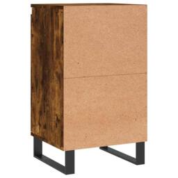 Berkfield Home Sideboard Smoked Oak 40x35x70 cm Engineered Wood in Dark Brown - Size: 40 x 35 x 70 cm - thumbnail 8