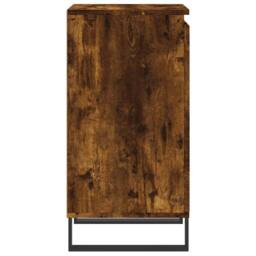 Berkfield Home Sideboard Smoked Oak 40x35x70 cm Engineered Wood in Dark Brown - Size: 40 x 35 x 70 cm - thumbnail 7