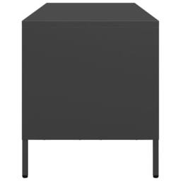 Berkfield Home TV Cabinet Black 68x39x43.5 cm Cold-rolled Steel - thumbnail 6