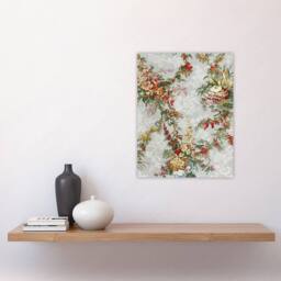 "Artery8 Elegant Vintage Flower Pattern Wyatt Wall Art Poster Print - Size: W12"" x H16""" - thumbnail 4
