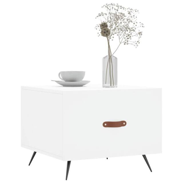 Berkfield Home Decorative Coffee Tables 2 pcs White 50x50x40 cm Engineered Wood - Size: 50 x 50 x 40 cm - image 1
