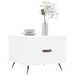 Berkfield Home Decorative Coffee Tables 2 pcs White 50x50x40 cm Engineered Wood - Size: 50 x 50 x 40 cm - thumbnail 1