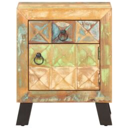 Berkfield Home Bedside Cabinet 40x30x50 cm Solid Reclaimed Wood - Size: 40 x 30 x 50 cm - thumbnail 3