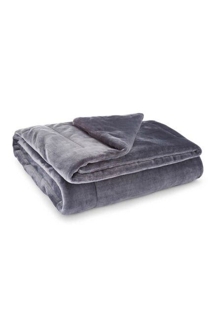 Martex Blanket Collection Martex Plush Lux Blanket Charcoal Grey - Size: 150 cm x 200 cm - image 1