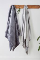 Martex Blanket Collection Martex Plush Lux Blanket Charcoal Grey - Size: 150 cm x 200 cm - thumbnail 3