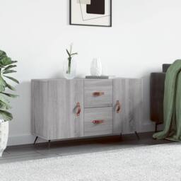 Berkfield Home Sideboard Grey Sonoma 100x36x60 cm Engineered Wood - Size: 100 x 36 x 60 cm - thumbnail 2