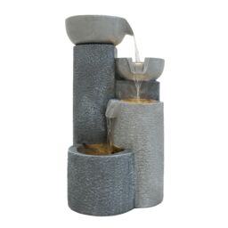 Monstershop Electric Water Feature - Tranquil Tiers in Grey - thumbnail 2