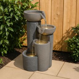 Monstershop Electric Water Feature - Tranquil Tiers in Grey - thumbnail 4