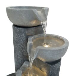 Monstershop Electric Water Feature - Tranquil Tiers in Grey - thumbnail 3